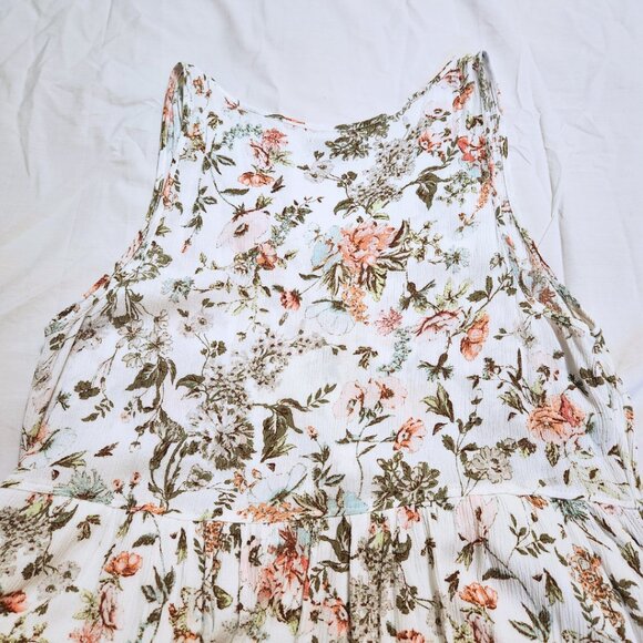 Frye White Floral Maxi Dress | Split Front | Prairie Revival | Size XL - Picture 7 of 12
